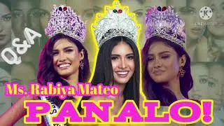 Thumbnail: #V0125 Miss Universe Rabiya Mateo | Philippines | Q&A | Panalo!