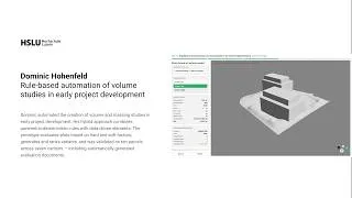 Thumbnail: Dominic Hohenfeld – Rule-Based Automation of Volume Studies in Early Project Development