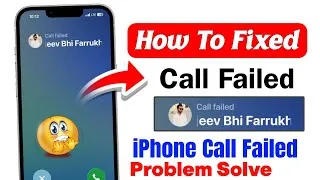 Thumbnail: How to fix iphone call failed problem | iphone call failed in hindi | fix iphone call failed problem
