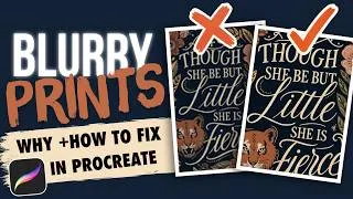 Thumbnail: Why your Procreate prints look blurry (even at 300 DPI)