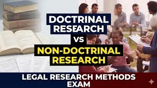 Thumbnail: Doctrinal & Non Doctrinal Research | Meaning of Legal Research | Research Methods Exam | LLB-6th Sem