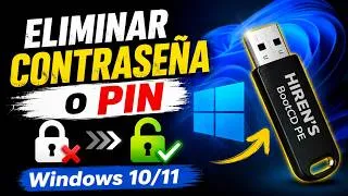 Thumbnail: Cómo Eliminar o Restablecer la Contraseña/PIN de Windows 10/11 (USB + Hiren's BootCD PE)