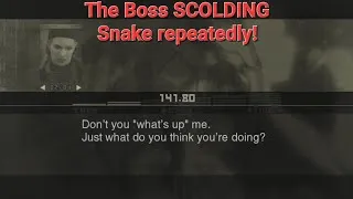 Thumbnail: Metal Gear Solid 3 - The Boss SCOLDING Snake for messing around!