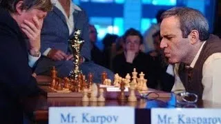 Thumbnail: Garry Kasparov VS Anatoly Karpov, 🌎 World Championship Match , 1990 , #trending #ChessBase♟️