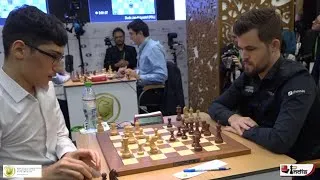 Thumbnail: GRAND FAINAL, Alireza Firouzja VS Magnus Carlsen, World Championship Match 2023, #trending #Chess♟️
