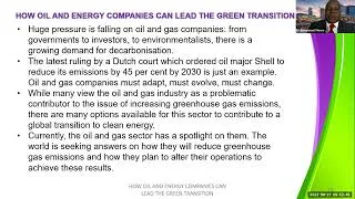 Thumbnail: The role of oil and energy companies in leading the Green Transition