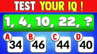 Thumbnail: IQ Test Only 1% Can Solve | Ultimate Shapes, Patterns & Math Challenge