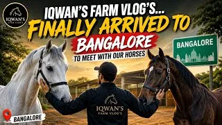 Thumbnail: 🐎 IQWAN'S FARM VLOG'S | Finally Arrived in Bangalore to Meet Our Horses! ❤️