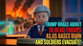 Thumbnail: TRUMP BRAGS ABOUT 18 DEAD TROOPS AS US BASES BURN AND SOLDIERS EVACUATE! | LEGO & SLOW ENGLISH