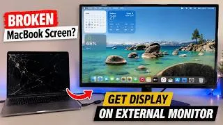 Thumbnail: How to Get Display on an External Monitor on broken MacBook Screen