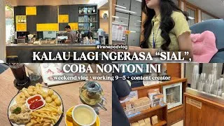 Thumbnail: #irenepodvlog | double job diaries, kerja kantoran, content creator & self growth | lucky vicky🍀