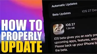 Thumbnail: How To Properly Install iOS 27 - Tips Before Updating !