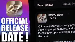 Thumbnail: iOS 27 Official Release Date CONFIRMED !
