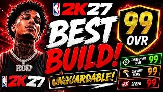 Thumbnail: THIS 99 OVR BUILD IS UNGUARDABLE! 🤯 NBA 2K27 BEST BUILD