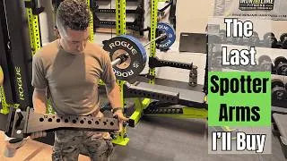 Thumbnail: (Updated) Why I Switched from Rogue to Surplus Strength: Best Safety Spotter Arms for Garage Gyms
