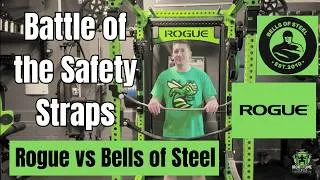 Thumbnail: Rogue vs. Bells of Steel Safety Straps | Which One Actually Wins? (Monster vs. Manticore)