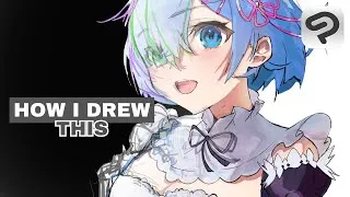 Thumbnail: HOW TO : Colour you character ✦Full Digital Art Process ✦ [Clip Studio Paint] // Anime Illustration