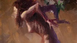Thumbnail: Ancient Dance, abstracted figure painting art process video