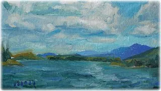 Thumbnail: Landscape in oil, Selective Real Time Brush Strokes - Relaxing art video
