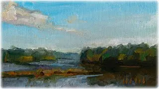 Thumbnail: Landscape in oil 1, Relaxing Time-Lapse art video