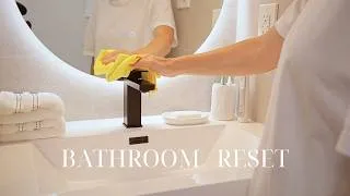 Thumbnail: Bathroom Reset After Renovation 🧺 Cleaning & Organizing Our New Washroom | Slow Living