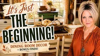 Thumbnail: Creating a Cozy Fall Dining Room 🍂🐦‍⬛ Autumn Decorating  + Newly Found Treasures