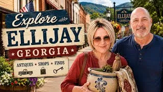 Thumbnail: We Took Back Roads to Ellijay, Georgia 😬 Antiques, Mountain Views & Amazing Finds!