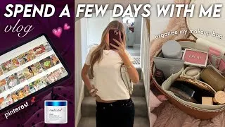 Thumbnail: spend a few days with me 🧖🏼‍♀️💐🛍 catch up w me, clothing haul, new skincare