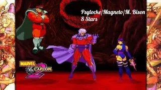 Thumbnail: MARVEL vs. CAPCOM 2: Arcade Mode - Psylocke/Magneto/M.Bison - MAX Stars