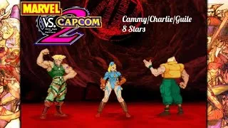 Thumbnail: MARVEL vs. CAPCOM 2: Arcade Mode - Cammy/Charlie/Guile - MAX Stars