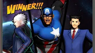 Thumbnail: ULTIMATE MARVEL VS. CAPCOM 3: Arcade Mode - Captain America/Phoenix Wright/Vergil