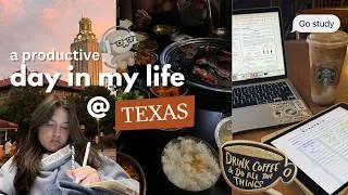 Thumbnail: DAY IN THE LIFE @ UT Austin🤘⋆.˚ | morning study, campus, going out with friends