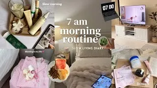 Thumbnail: My 7 AM Morning Routine 🤍 Getting my life together | Aesthetic Skincare & Breakfast