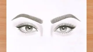 Thumbnail: How to Draw BOTH Eyes Step by step / How to draw Eye Easily – Drawing Tutorial / Easy Sketch