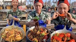 Thumbnail: fisherman Dagang cooked lobster, scallop, sea snails, mussels, octopus, abalone, oysters, and shrimp