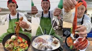 Thumbnail: TIRED! I'm cook lobster, crab, octopus, scallops, snails, shrimp, razor clams, and oysters.#yummy