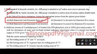 Thumbnail: 2nd PUC Chemistry LBA 5 Question Paper 2026 With Answers
