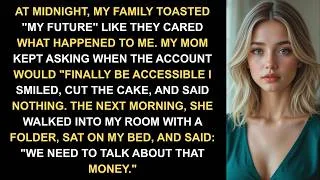 Thumbnail: At Midnight, My Family Toasted "My Future" Like They Cared What Happened to Me. My MoM Kept Asking..