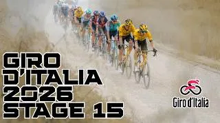 Thumbnail: Giro d’Italia 2026 Stage 15 – First 100km Attack Highlights | Early Breakaway & Peloton Action