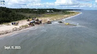 Thumbnail: Drone photos of Hilton Head's beach nourishment