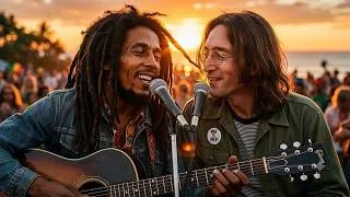 Thumbnail: Bob Marley & John Lennon - Melody Freedom 🕊 Reggae Acoustic Pop Mellow Slow Groove 2026