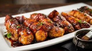 Thumbnail: Easy Bacon Wrapped Chicken Tenders for Dinner or Game Day