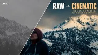 Thumbnail: For beginners - RAW to Cinematic in DaVinci Resolve