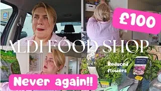 Thumbnail: £100 Aldi Grocery Haul ✨️ Reduced Garden Plants 🪴 & Celebrating my husbands birthday 🎂 