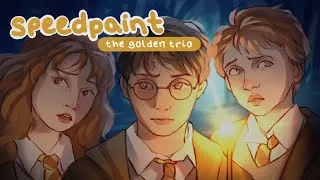 Thumbnail: ✰ Speedpaint  - The Golden Trio ✰ Digital Art Process #4