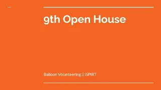 Thumbnail: Balloon Volunteering Open House #9