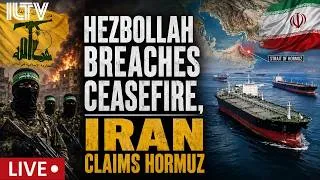 Thumbnail: On The Hour – August 16, 2026 | Israel Strikes Hezbollah as Iran Claims Control of Hormuz