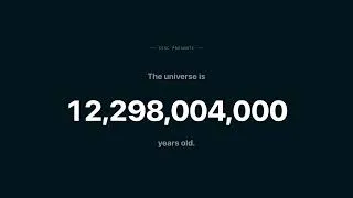 Thumbnail: The Cosmic Calendar - History Of Universe Compressed Into 1 Year.
