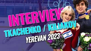 Thumbnail: Junior Ice Dance Winner Interview | Tkachenko / Kiliakov (ISR) | Yerevan 2023 | #JGPFigure