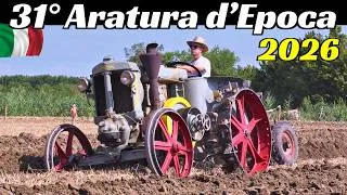 Thumbnail: 31ª Gara Nazionale d'Aratura Trattori d'Epoca Quingentole 2026, Landini Testa Calda, Fiat, Same, etc